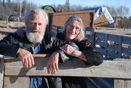 Wiebo and Mamie Ludwig at their farm near Hythe, Alberta. [photo taken by author in November 2011]