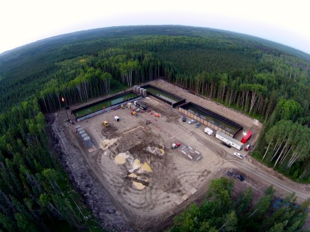 A few months later, the same well site. Notice the changes. [Supplied Photo]