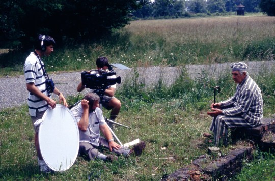 Sigmund with the film crew from Canada