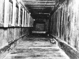 Tunnel dug by prisoners at Stalag Luft III [image courtesy of 