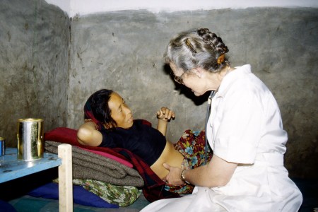 There are no roads in Amp Pipal, and people walk to get to where they're going. Distance is not measured by miles or kilometres, it is time. So-and-so lives 2 days' walk away, etc.