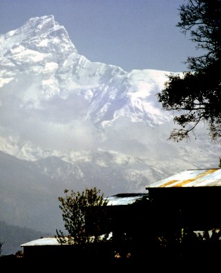 The mountain view from Helen Huston's 2nd floor balcony.
