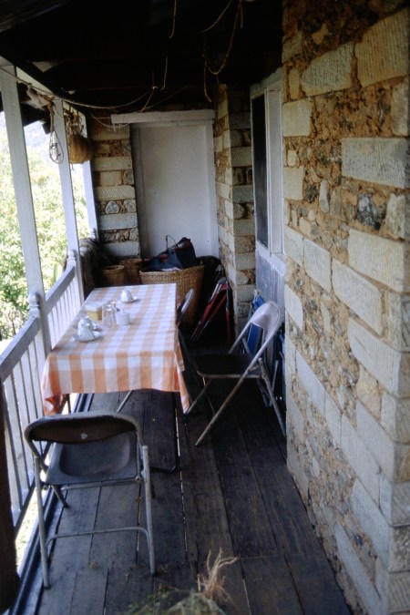 The balcony where I interviewed Dr. Huston. It was here where we were sitting when the call came in about Moon Love, the critically ill child.