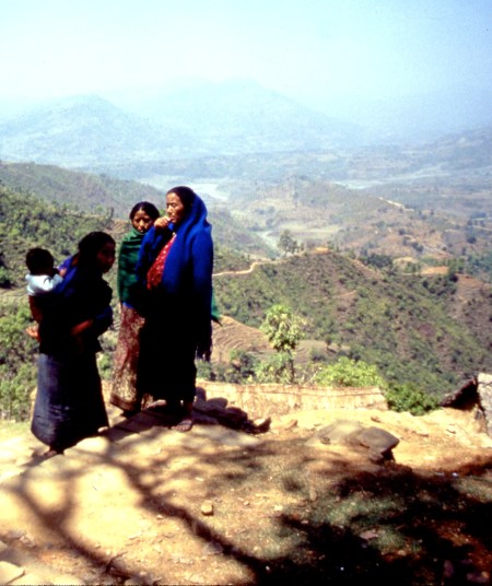 Patients arrived at the Amp Pipal Hospital from distances like those shown in this photo. Some, from much further away. 