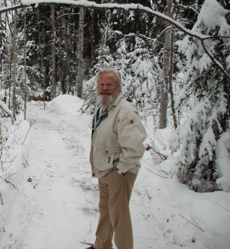 Wiebo Ludwig at Trickle Creek, near Hythe, Alberta in November 2009. 
