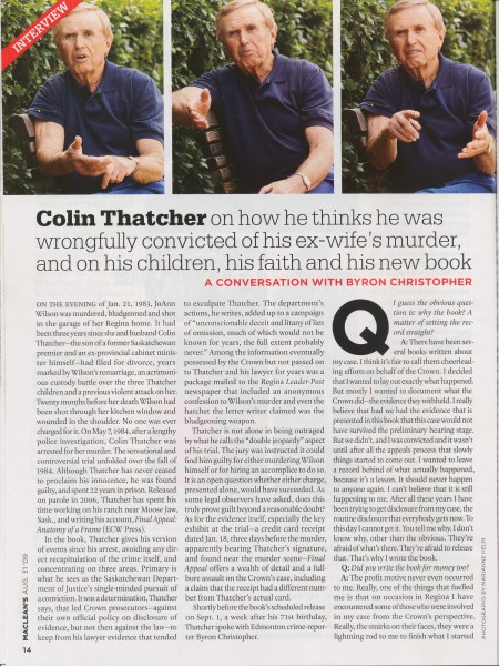 Thatcher - Macleans Magazine