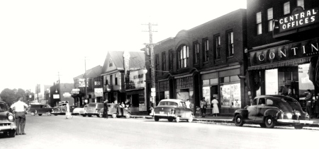 1950s: Roseberry Street, one of two main drags in Campbellton.