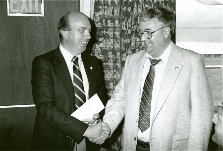 Broadcasters Peter Maher and Don Hume 