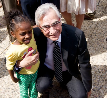 Older man with child