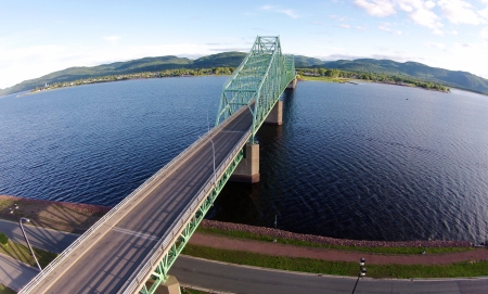 What shots of Campbellton would be complete without the Charles Van Horne Bridge?