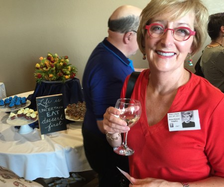 The Woman in Red: Marian [Dawson] Humphrey. Marian followed in her mother's footsteps [Claire Dawson] and became a school teacher. She is married to David Humphrey; one of their two girls in a Rhodes scholar. 